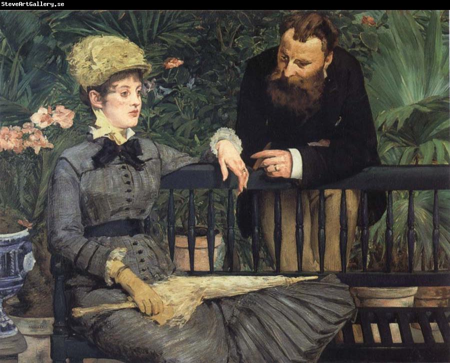 Edouard Manet In  the Winter Garden